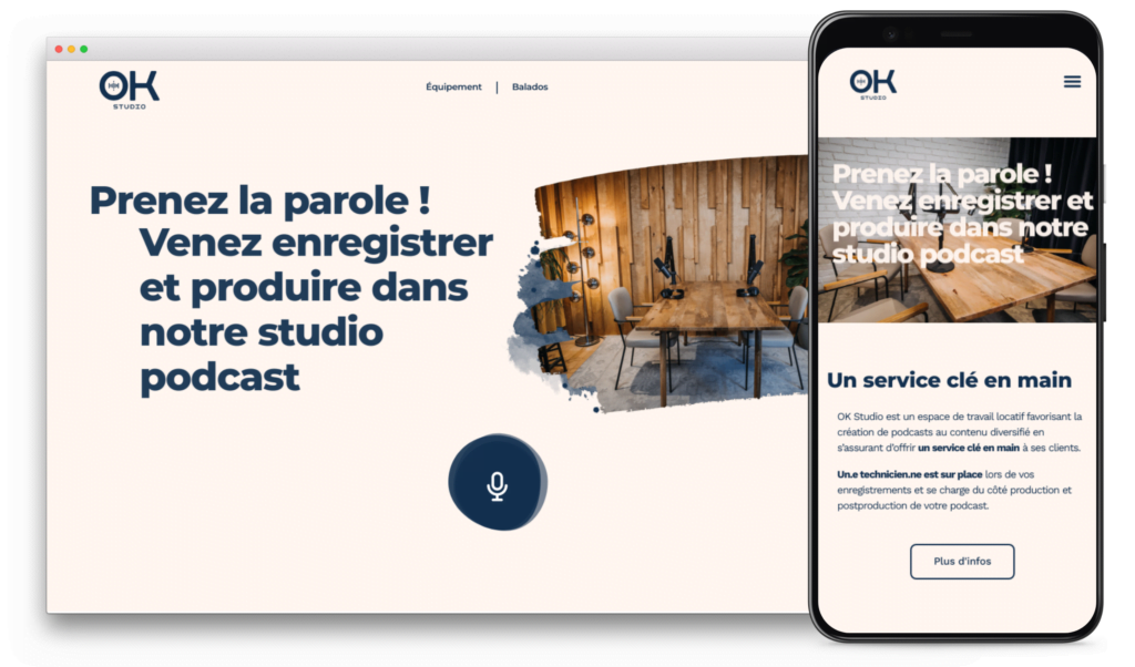 Ok-Studio Site Web